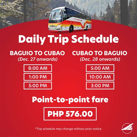 olongapo to baguio fare